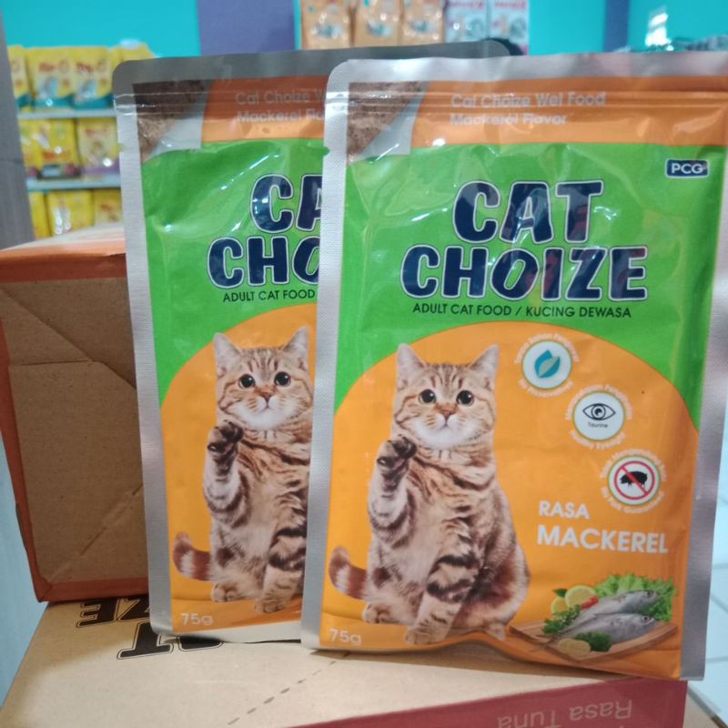 Makanan Basah Kucing Cat Choize Adult 75gr- Mackerel Flavor