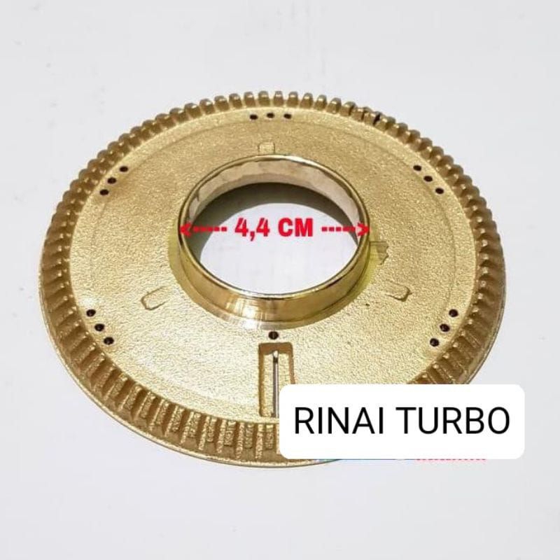 BURNER KUNINGAN KOMPOR GAS RINAI TURBO TYPE RI-511T  ,  RI-712T