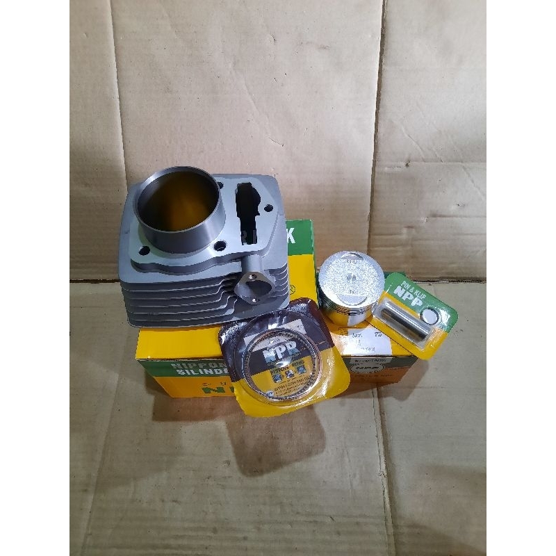 Blok Block Boring Seher Cylinder Komplit Set Piston Kit Honda Tiger 2000 Lama Revo Tilam Tirev KCN K