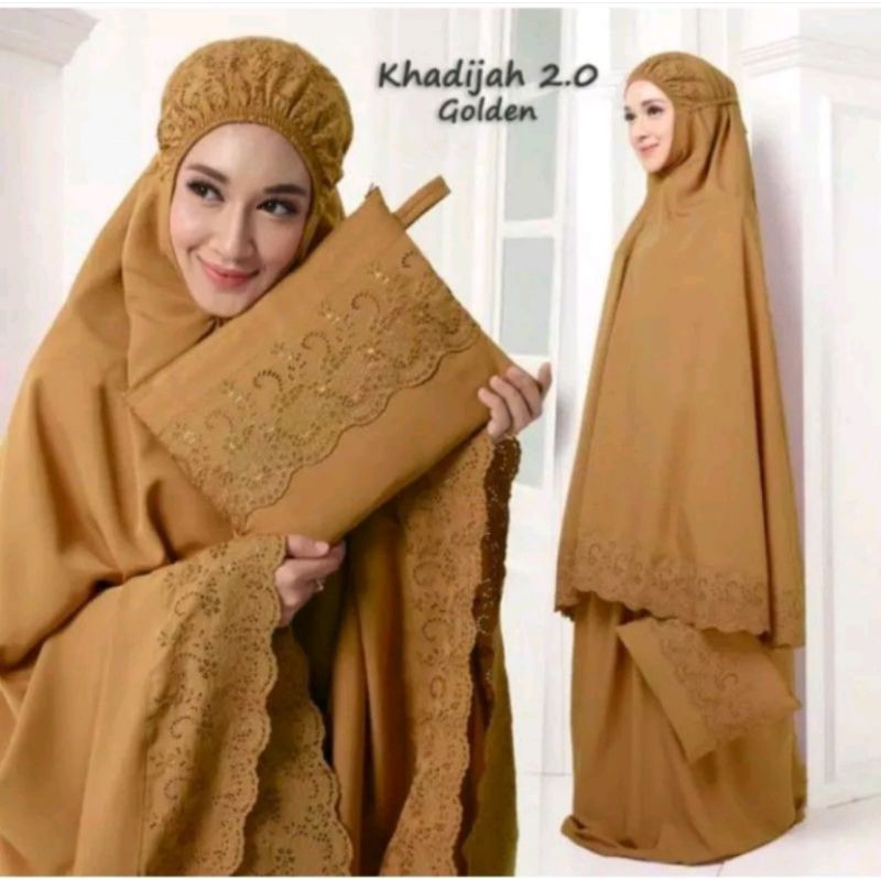 MUKENA KHADIJAH/MUKENA DEWASA/MUKENA BORDIR