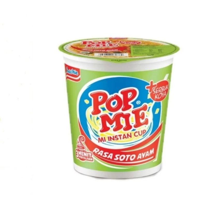 

Pop Mie instant kuah rasa soto ayam JUMBO 75 gram, 1 cup / biji / pcs murah