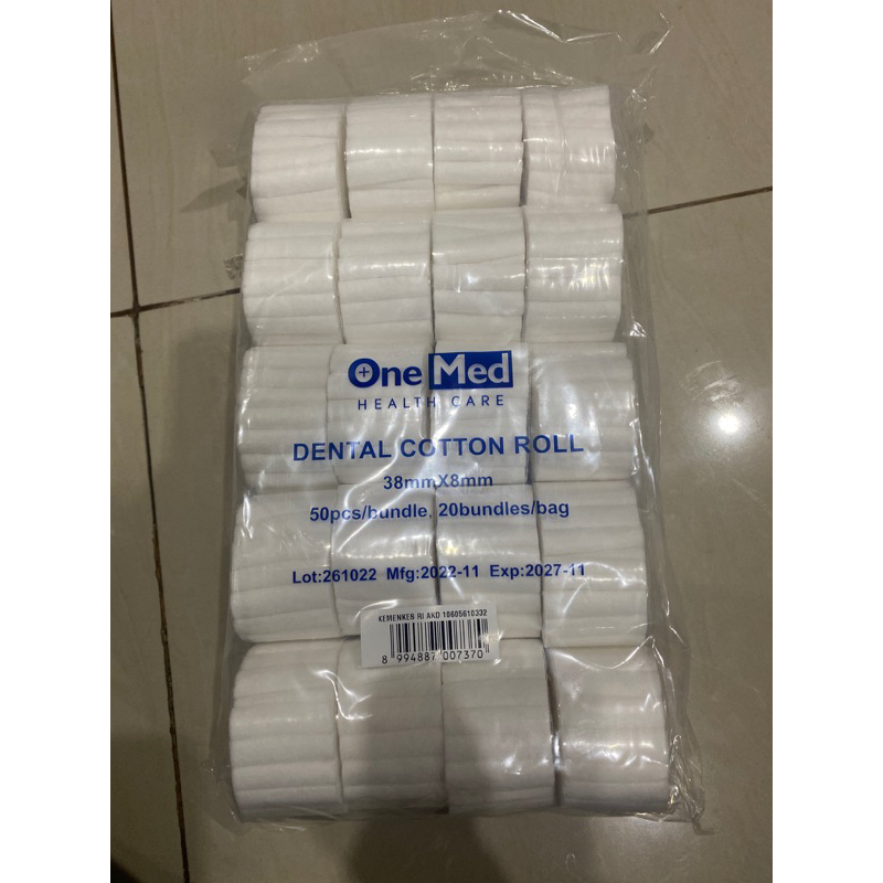 Cotton Roll Dental / cotton roll one med / dental cotton roll one med / cotton roll isi 1000