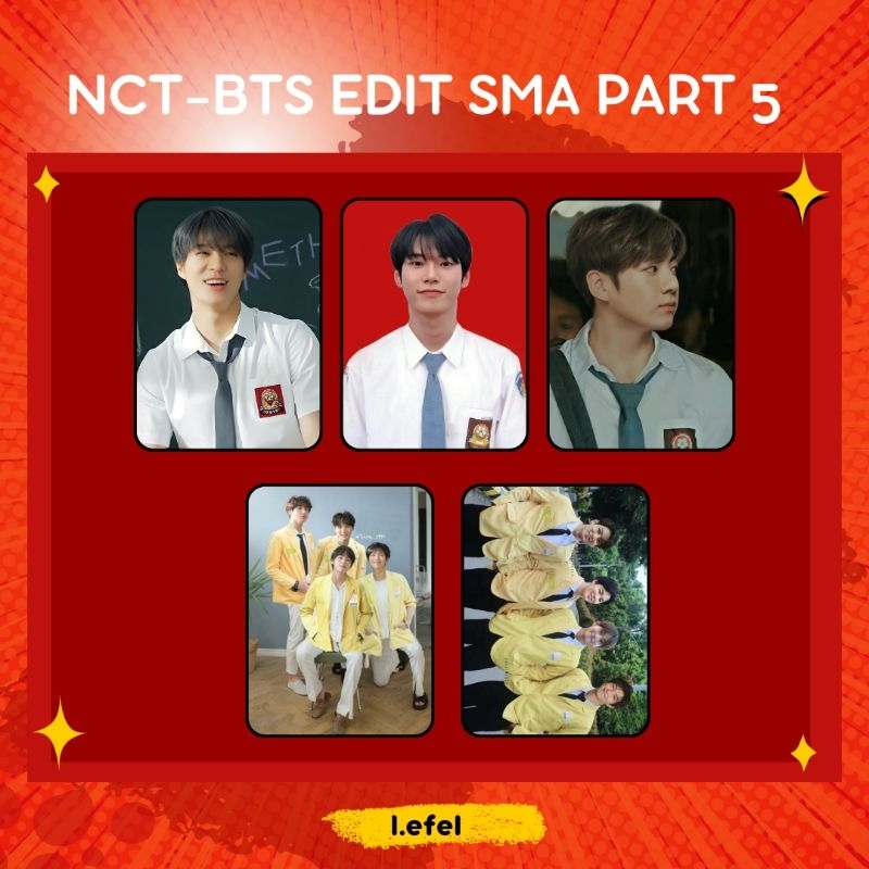 PHOTOCARD NCT-BTS KPOP EDIT SMA PART 5 -I.EFEL-