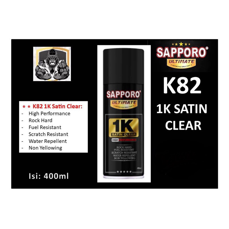 Sapporo Ultimate K82 satin clear / Sapporo Spray / Pilok / Pylox