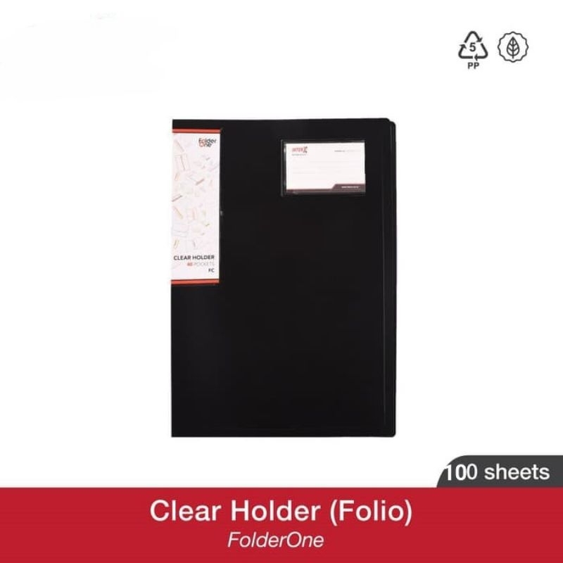 

Map Clear Holder/ Map Dokumen Folio 100 lembar/ Sheets OZ/ InterXfolder