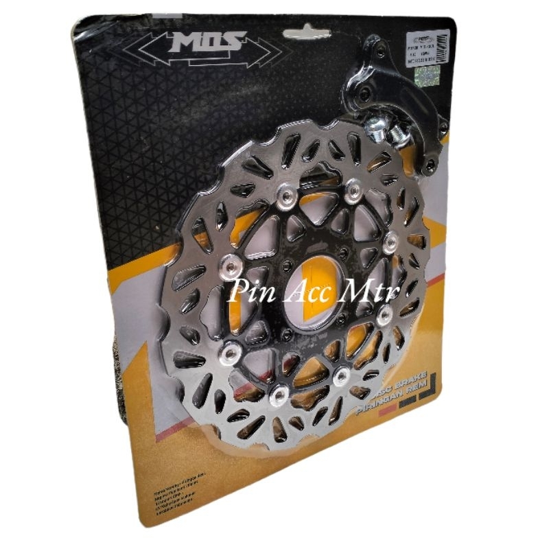 Piringan Disc Cakram Depan Variasi Model PSM Hitam MOS Uk-260mm All Beat All Vario Scoopy Genio Spacy/Mio Soul Mio Smile Mio Sporty Xeon Rc X-Ride Mio Gt125/PNP Untuk lobang Baut4 pnp