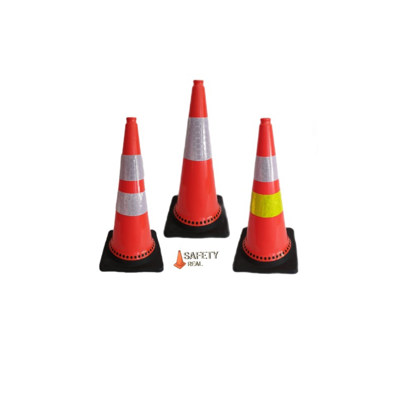 Jual TRAFFIC CONE PVC TINGGI 75 Cm Lentur Kerucut Trafic Safety PVC ...