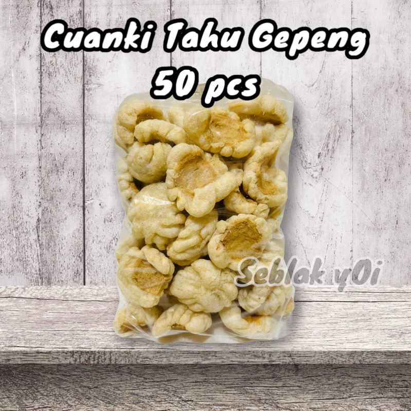 Cuanki tahu gepeng 50 pcs