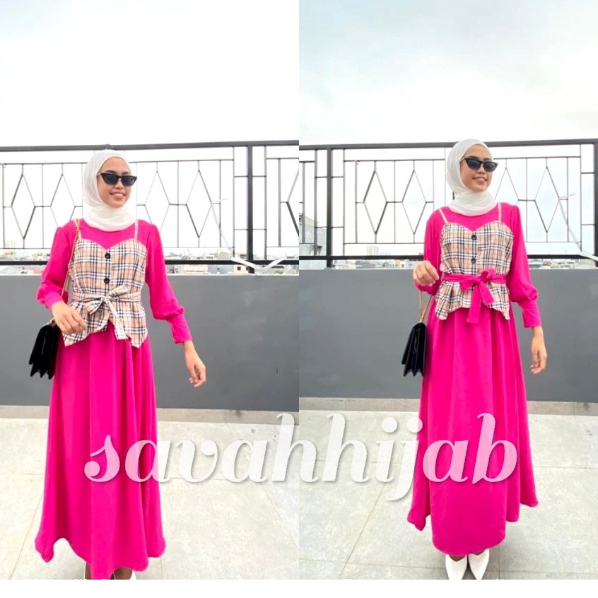 MAXI DRESS SALWA/GAMIS WANITA/PAKAIAN MUSLIM WANITA