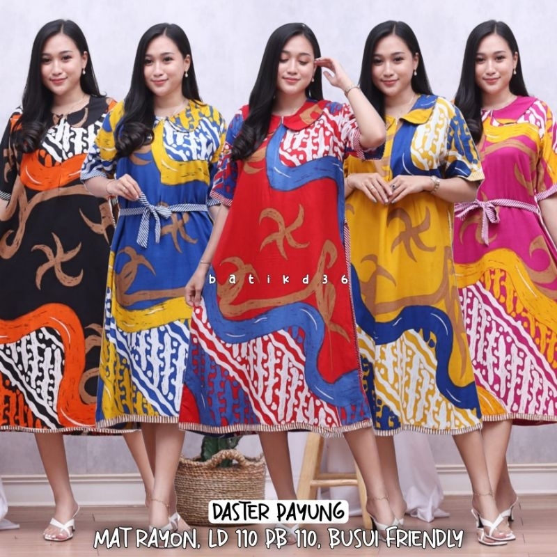 Daster Batik wanita rayon murah jumputan payung busui adem bahan premium halus super nyaman cewek cewe baju tidur motif jual grosir remaja emak rumahan pakaian qonita manohara sarwendah cantik busui friendly baru lengan imut termurah klasik js