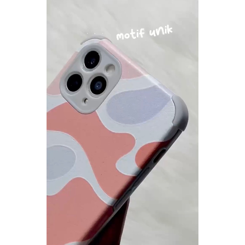 Leather Morandi Leopard Soft Case Full Lens Cover Khusus iphone 7 plus / 8 plus