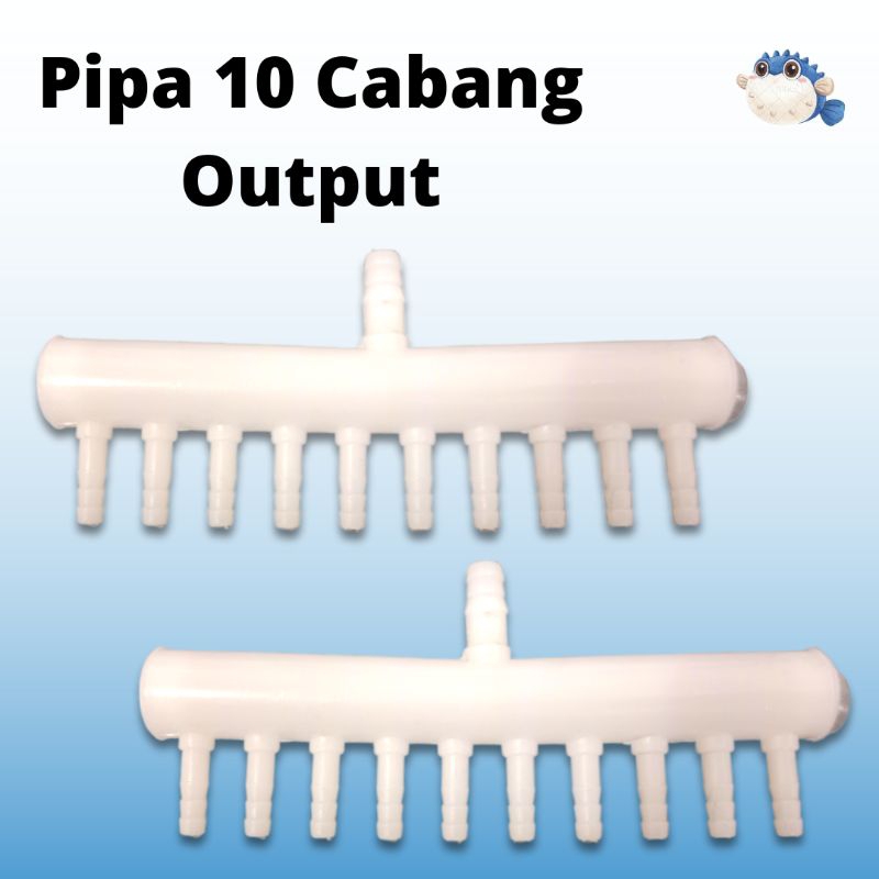 Pipa Pembagi Udara Airpump Aerator Pipa 10 Cabang Output