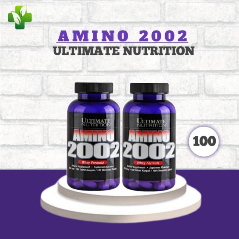 AMINO 2002 ULTIMATE NUTRITION, 1000 Tablet suplemen herbal alami 100%