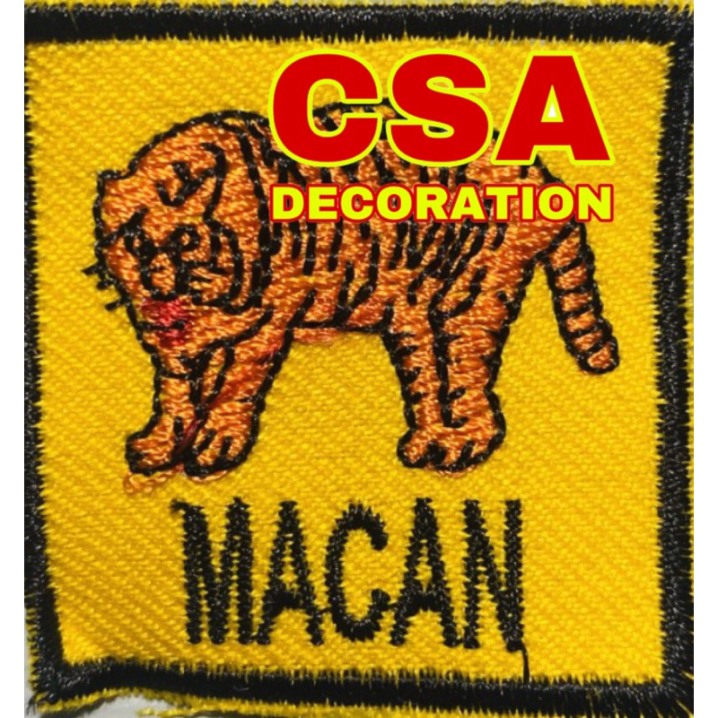 

TANDA REGU PRAMUKA PUTRA MACAN [ 10 BADGE + 1 BENDERA ] 1 SET