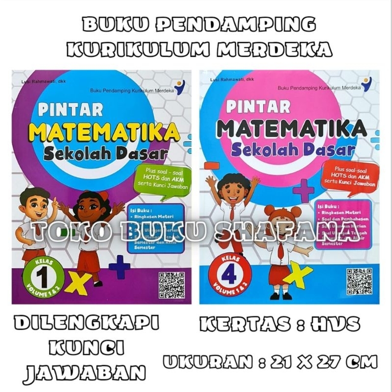 Buku Soal Pintar Matematika Kelas 1 4 SD/MI Dilengkapi Kunci Jawaban Kurikulum Merdeka