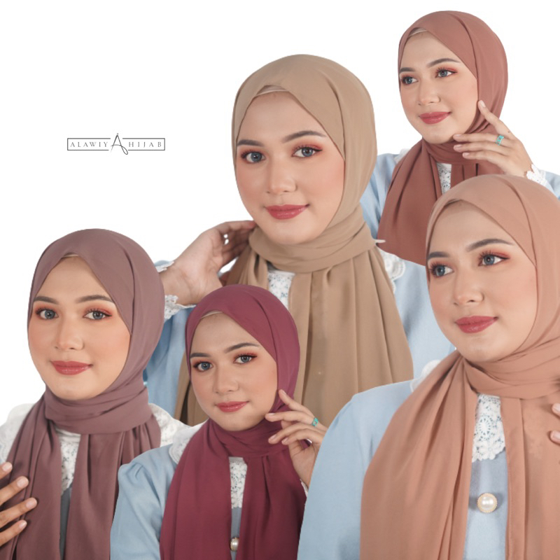 Alawiyahijab - Pashmina Exclusive (185cmX75cm) Ceruty Babydoll Premium