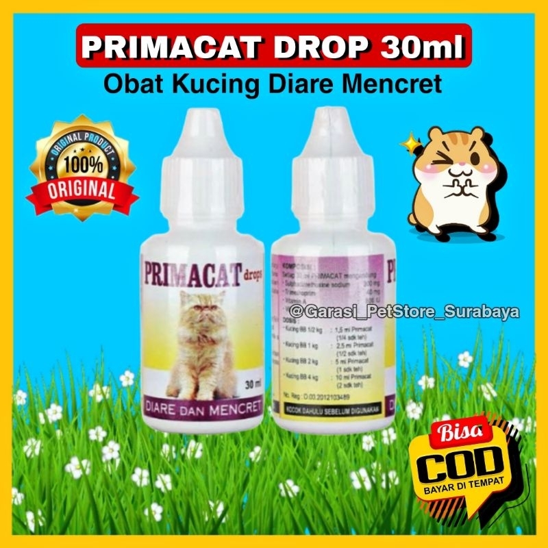 GPSS- PRIMACAT DROP 30ml Obat Diare Mencret Kucing Kitten Obat Mencret Kucing Bayi Obat Diare Kucing Bayi Obat Mencret Anjing Obat Mencret Kelinci Obat Diare Anjing