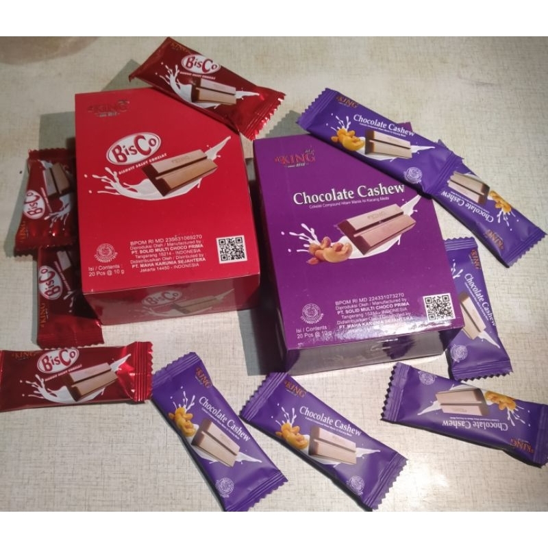 

dking coklat cashew / biskuit salut coklat/ hazelnut isi 1pack 20pcs
