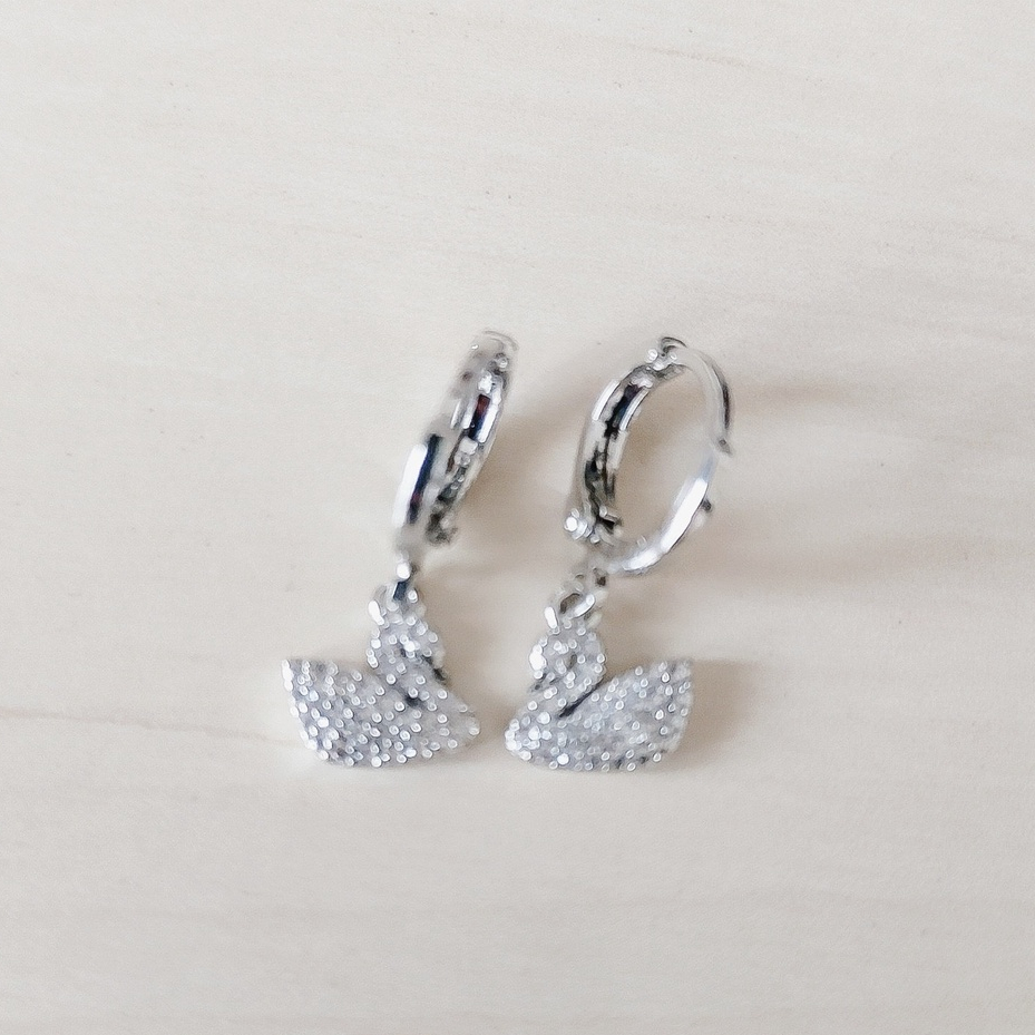 Anting Wanita Angsa Zirconia Silver