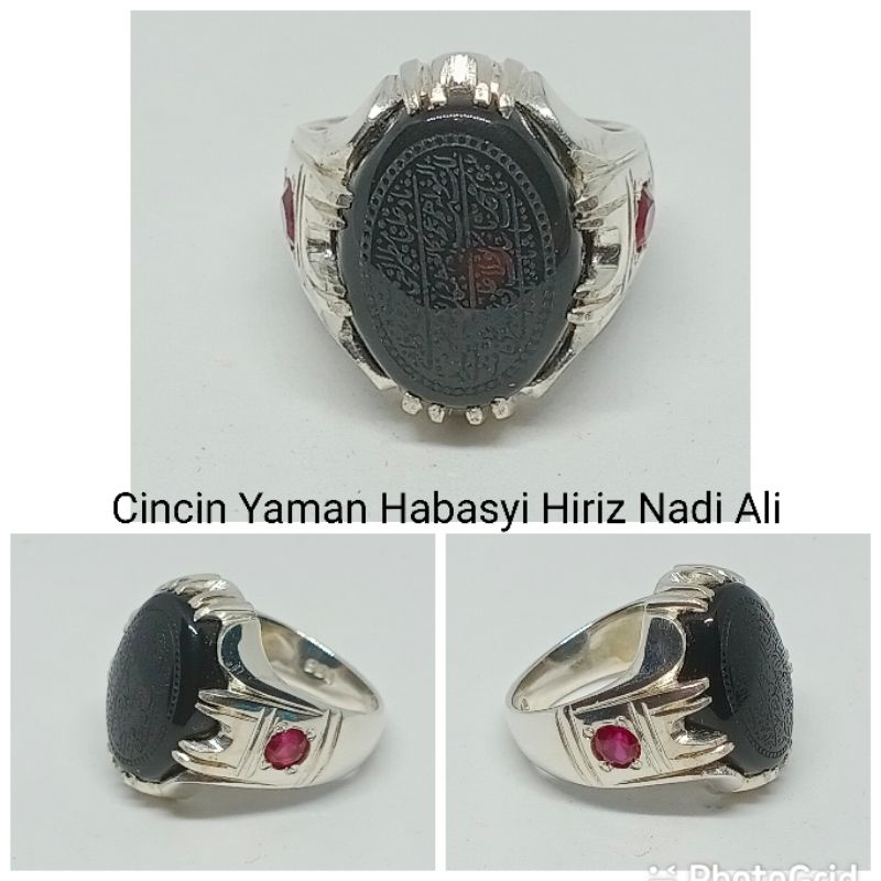 Cincin Batu Akik Yaman Habasyi Hiriz Nadi Ali