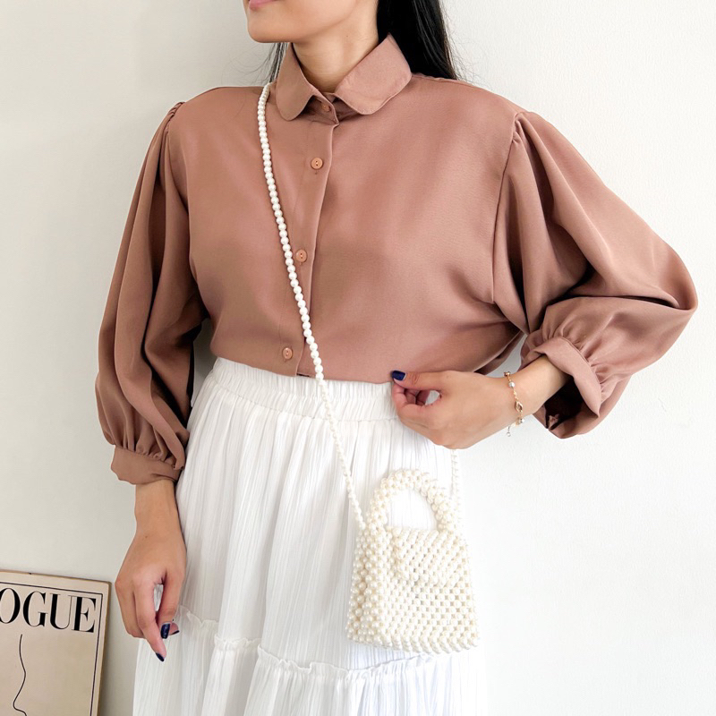 Tamstore Kemeja Wanita Elze Blouse Shakila Lengan Balon