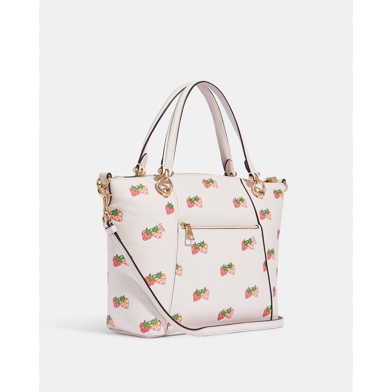 Coach Kacey Satchel With Strawberry Print (CB597)