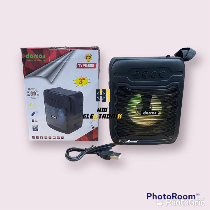 Speaker Portable Bluetooth Dorras 888 C2