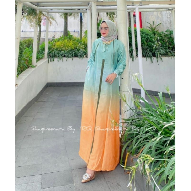 RAINBOW DRESS SILK by shaqueenara trq