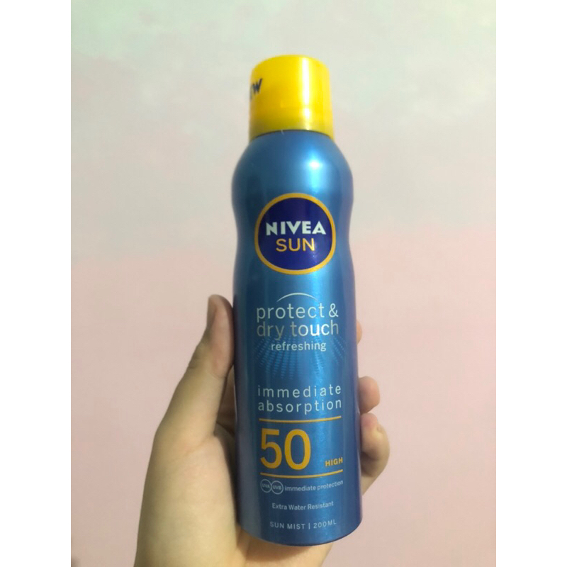 Nivea sunscreen spray protect and dry touch preloved spf 50+