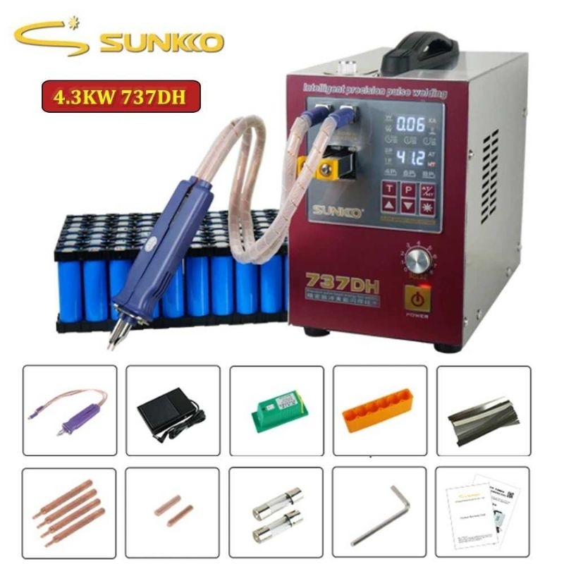 SUNKKO Mesin Las Pulse Spot Welding Machine with LED Lamp 4.3KW - 737DH