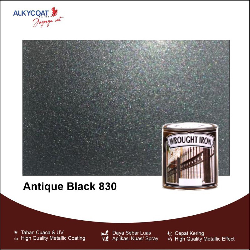 Cat Besi Tempa Wrought Iron / Cat Besi / Cat Pagar Besi Metallic Wrought Iron 0.9 Liter -(Antique