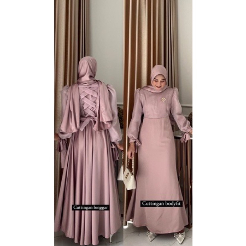 ARIEL TATIANA DRESS PREMIUM / MAXI DRESS LEBARAN TERBARU 2023