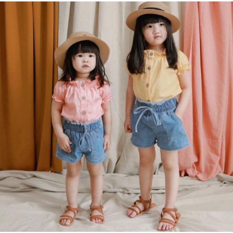 BERYL HOTPANTS Celana Pendek Denim Jeans Anak Perempuan