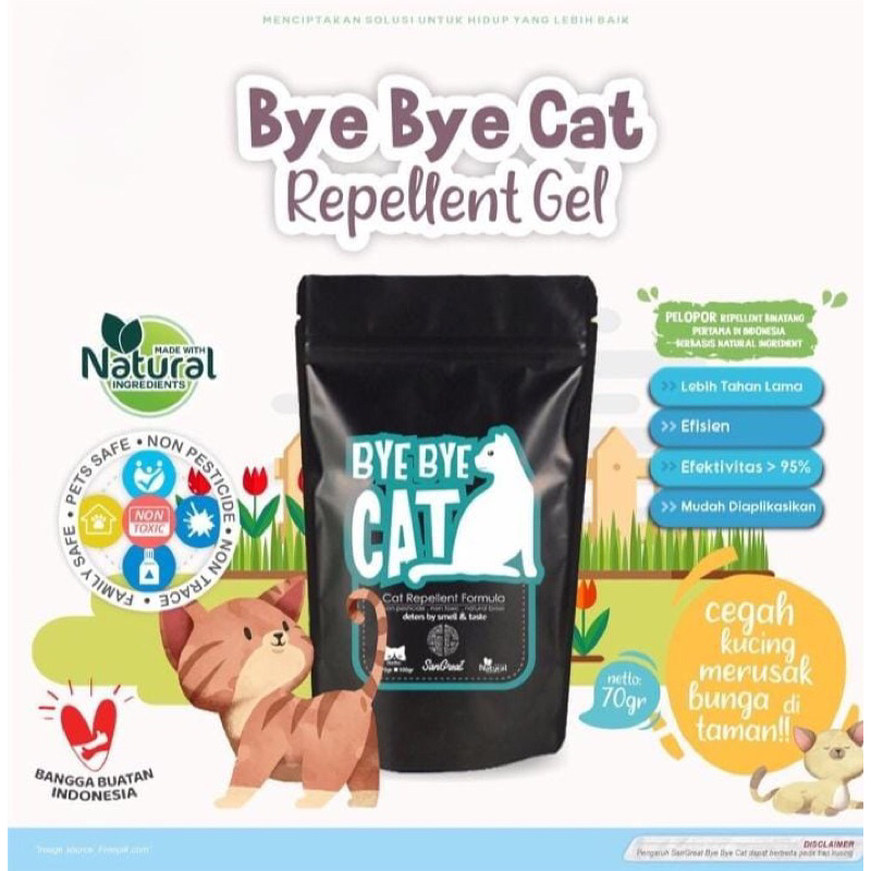 Alat Pengusir Kucing Liar Bandel Bye Bye Cat (Gel Natural Non Pestisida)