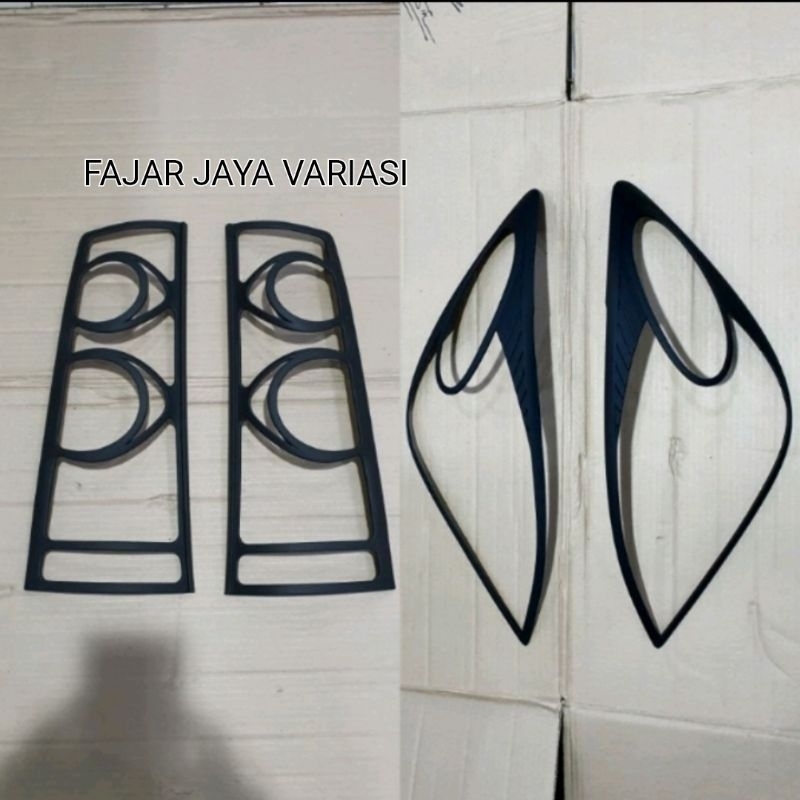 GARNISH LAMPU DEPAN BELAKANG AVANZA 2008-2011 HITAM LIST LAMPU AVANZA