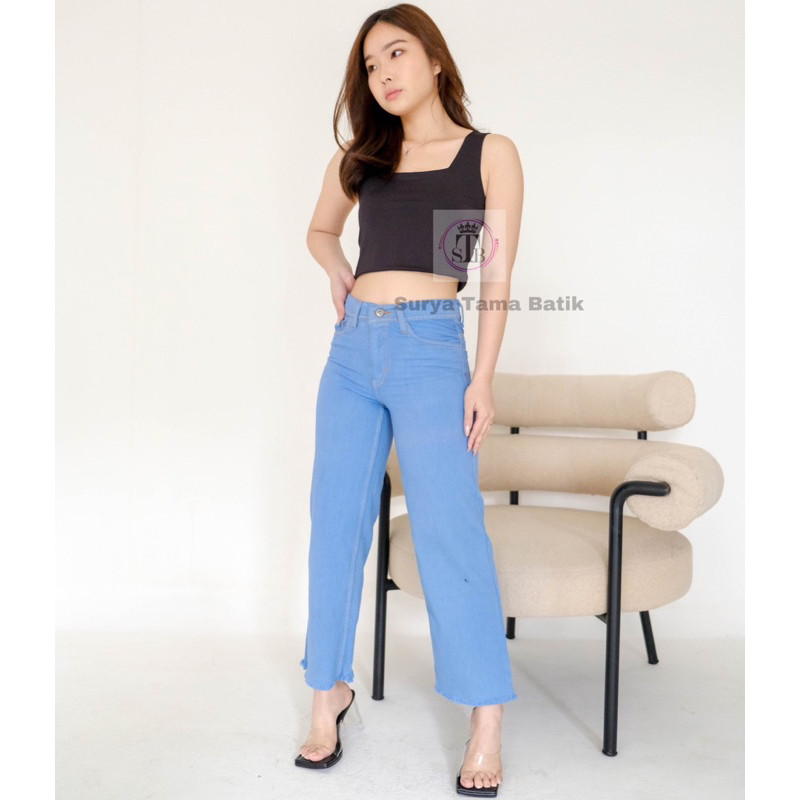 Celana jeans wanita//Celana panjang//Celana boyfriend wanita//kulot jeans wanita