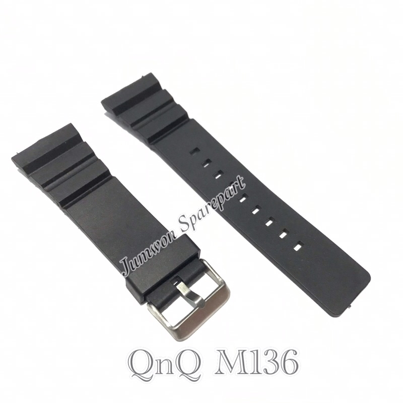 Strap Tali Jam Tangan QnQ M136 Tali Jam QQ M-136 Q&Q M136 Digital