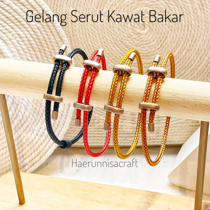 Gelang Kawat Bakar Waterproof Anti Air Tali Serut Hongkong