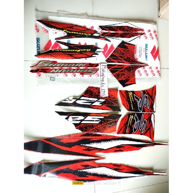 STIKER STRIPING BODY SHOGUN 125SP SET ORI SGP