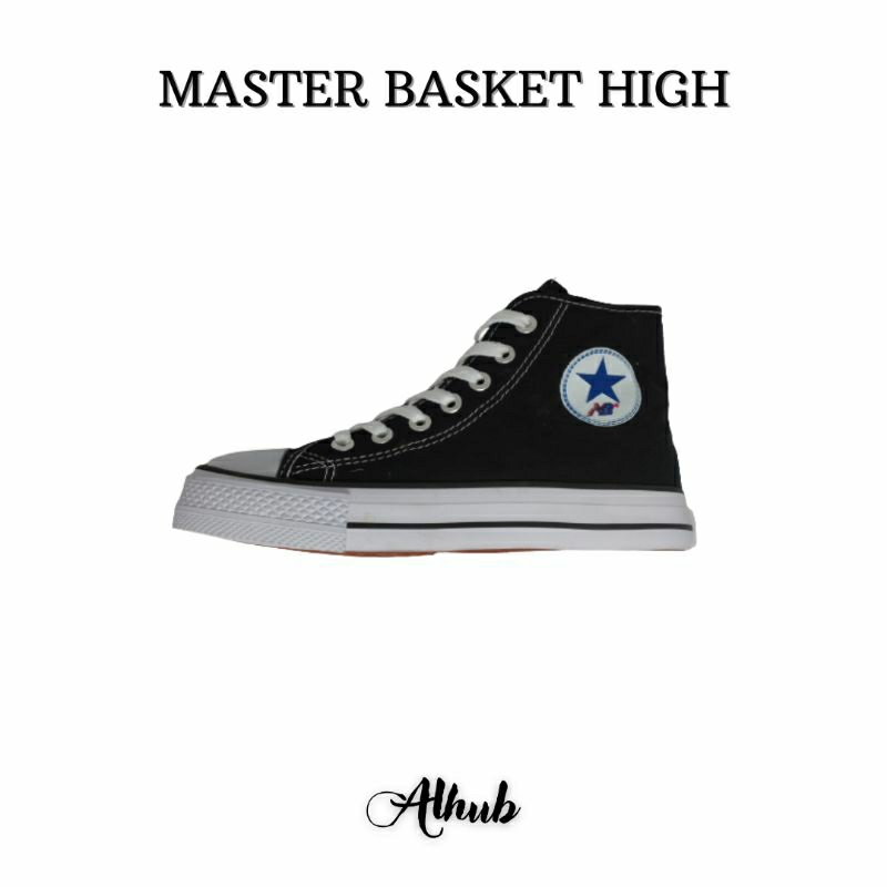 Sepatu Sekolah  MB Master Basket Hitam Putih SD SMP SMA