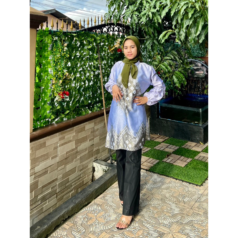 TUNIK JUMPUTAN PALEMBANG ASLI SUTRA SILK