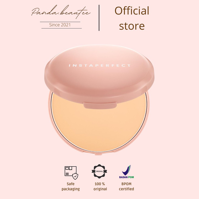 PANDABEAUTEE - Instaperfect Refill Matte Fit Powder Foundation 13 g - Refill Bedak (Real Skin Cover 