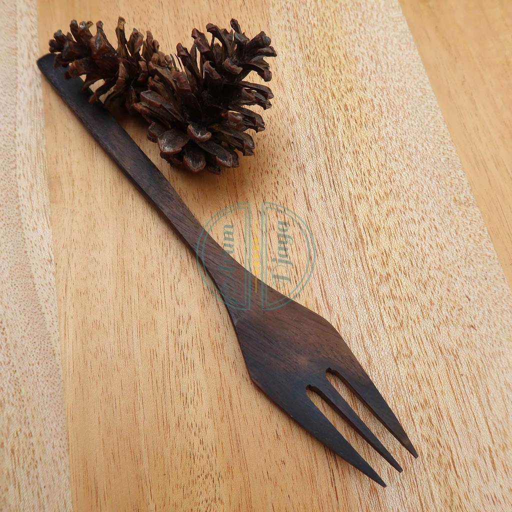 Garpu Buah Kayu Sendok Buah Kayu Wooden Spoon For Fruit Property Photography Makanan