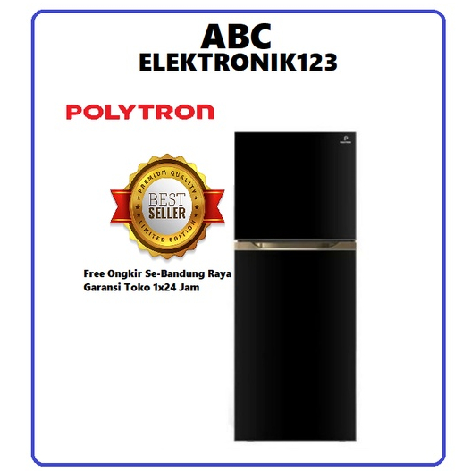 KULKAS POLYTRON 2 Pintu Belleza Big Liter Inverter 300 Liter PRM 431X