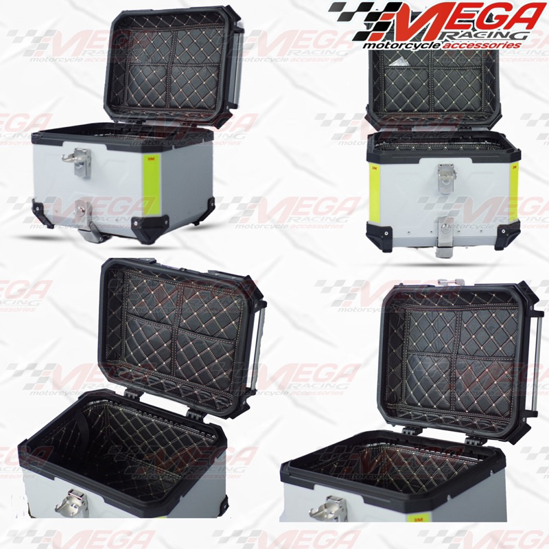 TOPBOX MOTOR BOX BELAKANG MODEL X KAPASITAS 55 LITER KUNCI ALUMINIUM PANNIER