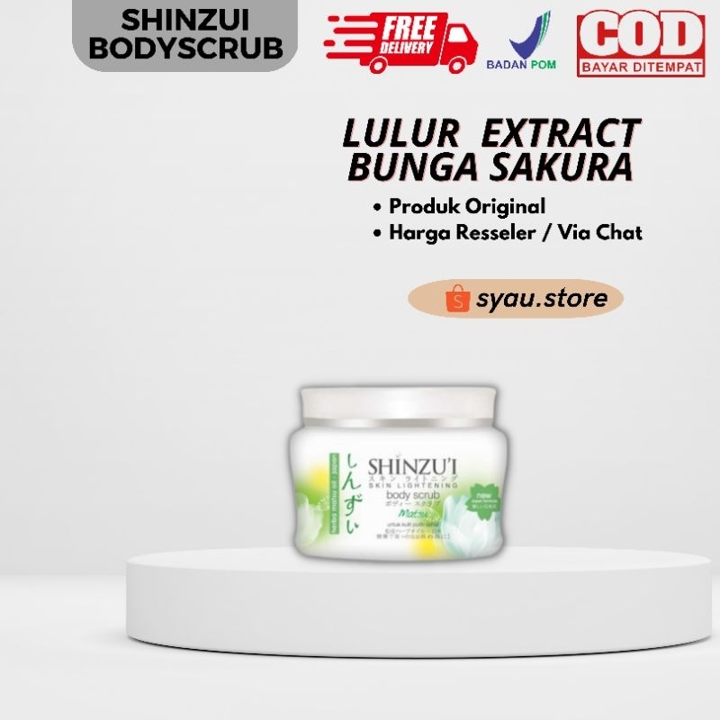 Lulur Sinzui Shinzui Body Scrub 120 Gr Perawatan Tubuh Lulur Pemutih Badan Permanen