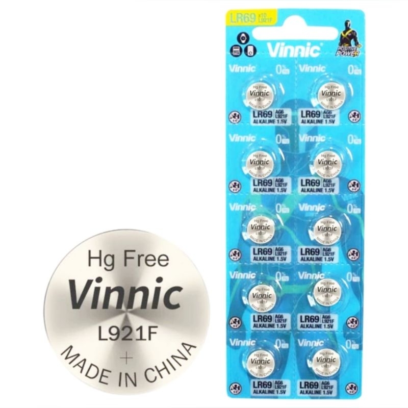Battery AG6 LR69 L921F SR920 371 1.5Volt VINNIC