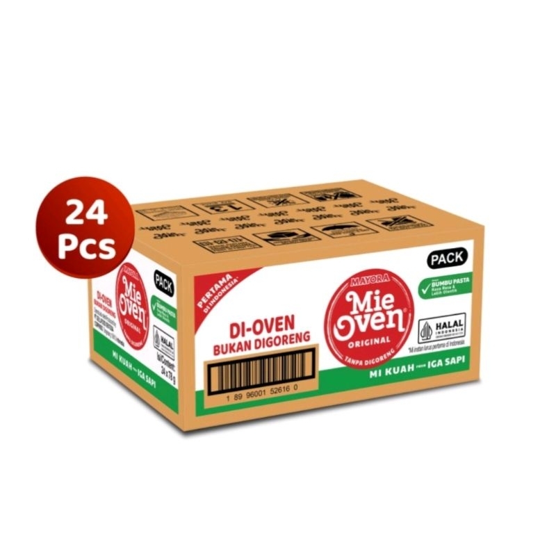 MIE OVEN MAYORA//RASA MI INSTAN KUAH IGA SAPI [1dus 24pcs]