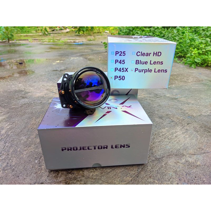 Lampu biled Vinyx P50 3 inch purple lens lampu biled Vinyx 3inch lampu biled vinix p50