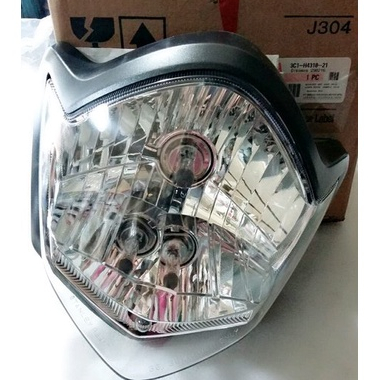 HEADLIGHT ASSY REFLEKTOR / LAMPU DEPAN PLUS SOCKET & BOHLAM VIXION NEW OVAL [3C1-H4310-21]